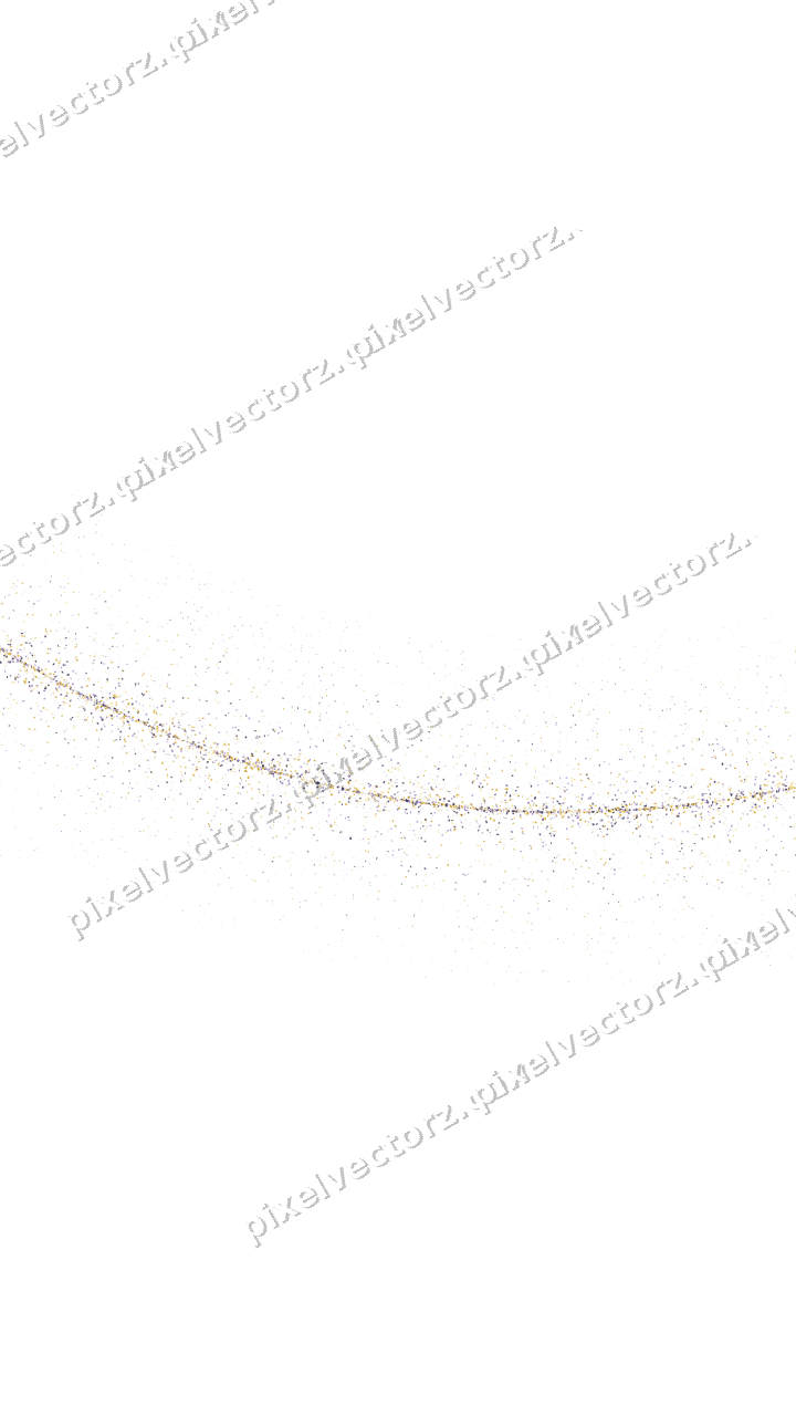 Nahtloser Glitzerbogen aus Sternen und Tropfen auf transparentem Grund