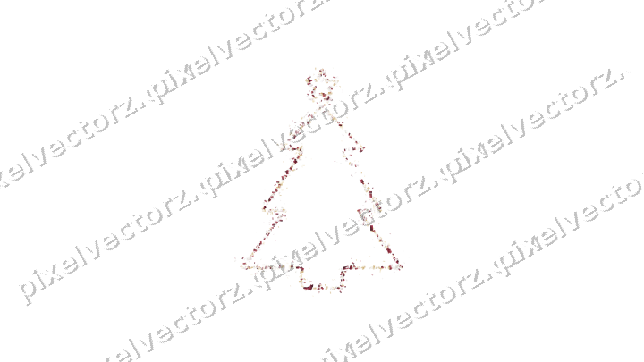 Nahtloser Glitzer-Weihnachtsbaum aus Konfetti auf transparentem Grund
