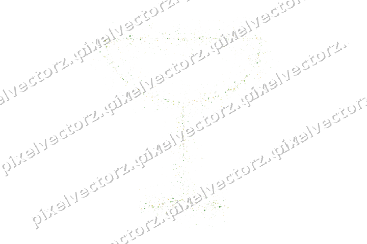 Nahtlose Glitzer-Sektschale in Limette auf transparentem Grund