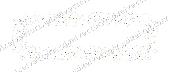 Nahtloser Glitzerrahmen aus Punkten auf transparentem Grund