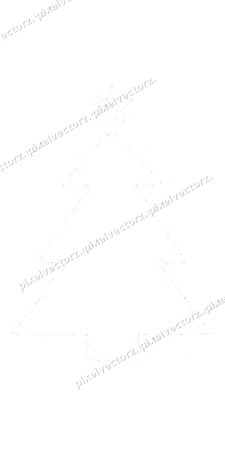 Nahtloser Glitzer-Weihnachtsbaum in Rot auf transparentem Grund