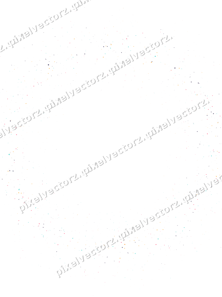 Nahtloser Glitzerkranz in Rosa und Bernstein auf transparentem Grund