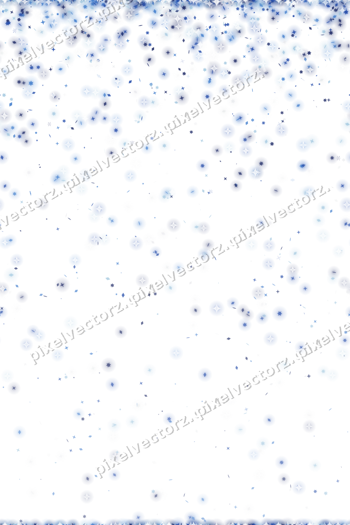 Nahtloser Glitzerregen aus Sternen und Rauten auf transparentem Grund