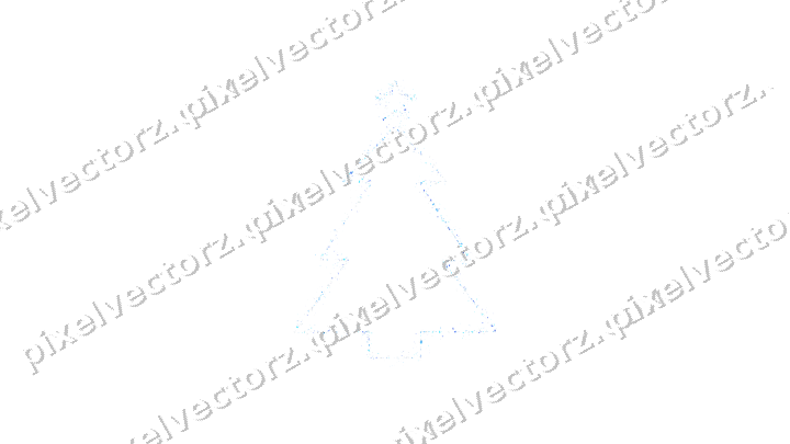 Nahtloser Glitzer-Weihnachtsbaum in Türkis auf transparentem Grund