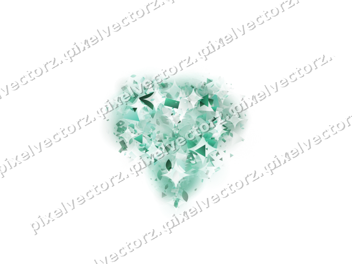 Nahtloses Glitzerherz auf transparentem Grund