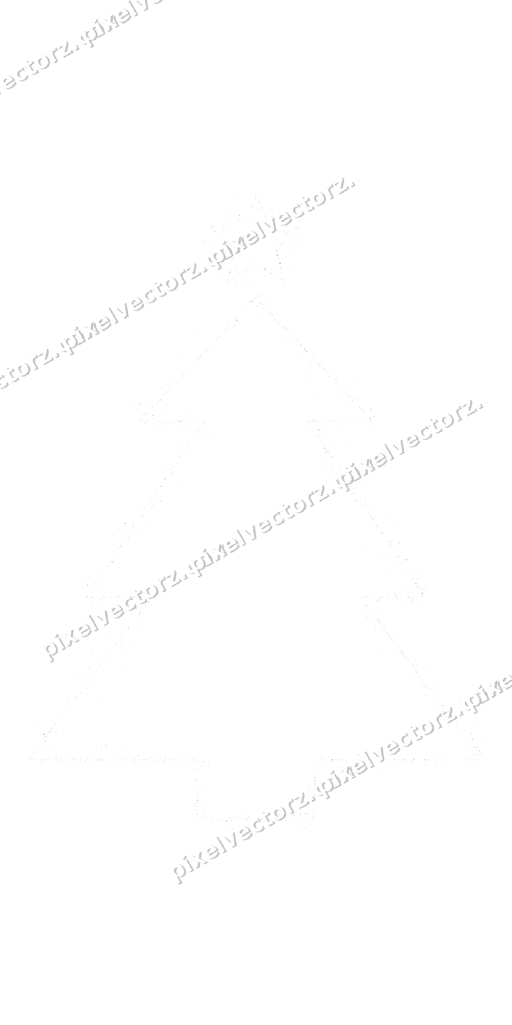 Nahtloser Glitzer-Weihnachtsbaum in Orange auf transparentem Grund