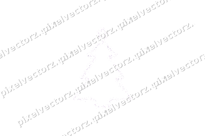 Nahtloser Glitzer-Weihnachtsbaum in Violett auf transparentem Grund
