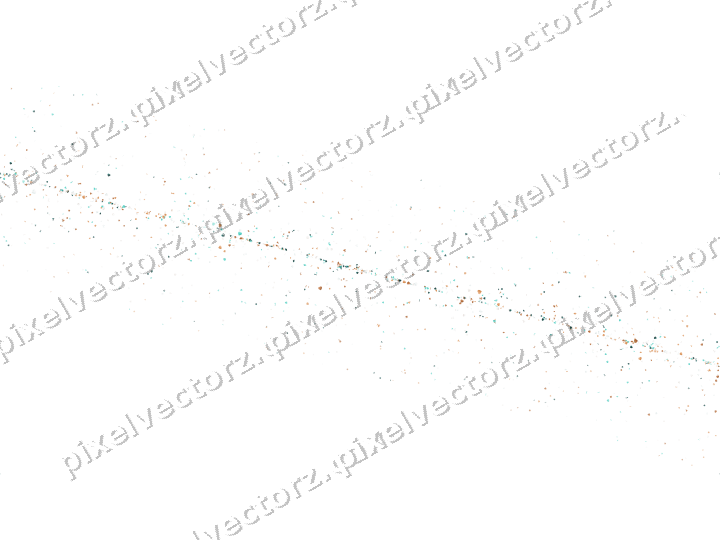 Nahtloses Glitzerband in Orange und Petrol auf transparentem Grund