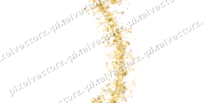 Nahtloser Glitzerbogen aus Ringen und Konfetti auf transparentem Grund