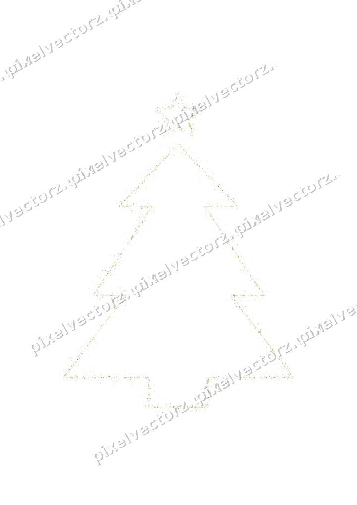 Nahtloser Glitzer-Weihnachtsbaum in Limette auf transparentem Grund