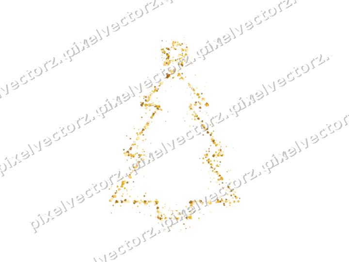 Nahtloser Glitzer-Weihnachtsbaum auf transparentem Grund