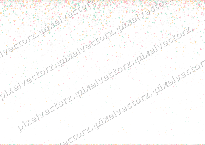 Nahtloser Glitzerregen aus Dreiecken auf transparentem Grund