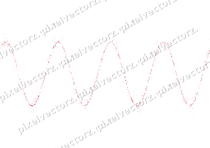 Nahtlose Glitzerwelle aus Blüten und Dreiecken auf transparentem Grund