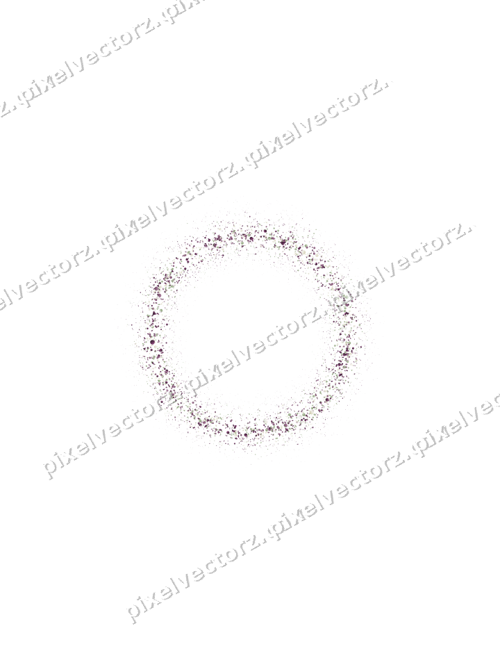 Nahtloser Glitzerkranz aus Tropfen und Punkten auf transparentem Grund