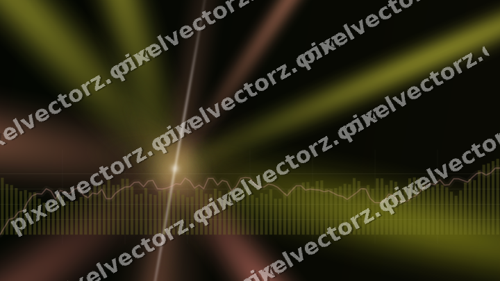 Leuchtender Neon Diagramm Hintergrund in Gelb und Rot