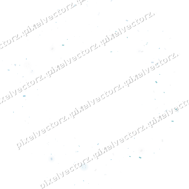 Nahtloser Glitzerkranz aus Konfetti in Türkis auf transparentem Grund