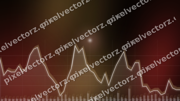 Leuchtender Neon Diagramm Hintergrund in Rot und Orange