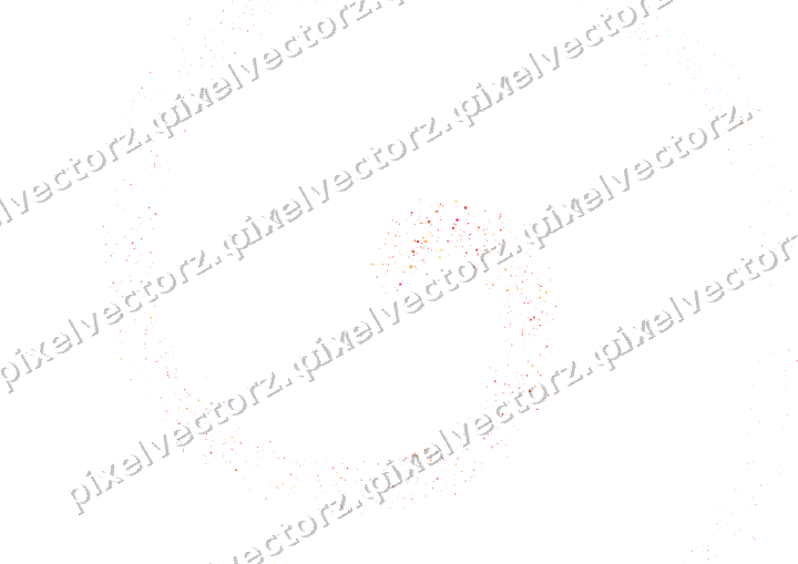 Nahtlose Glitzerspirale in Rot und Orange auf transparentem Grund