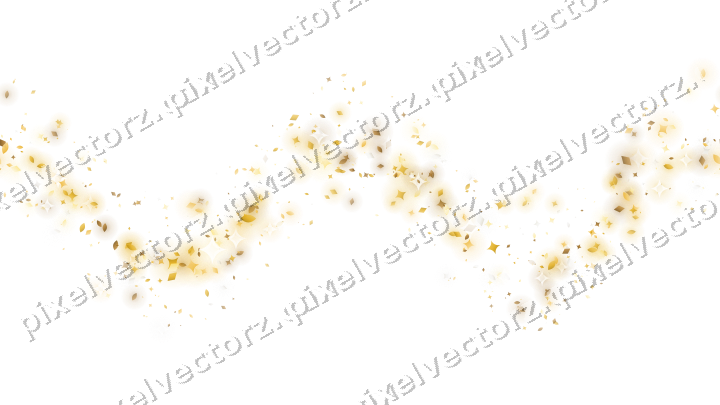 Nahtlose Glitzerwelle aus Funken und Tropfen auf transparentem Grund