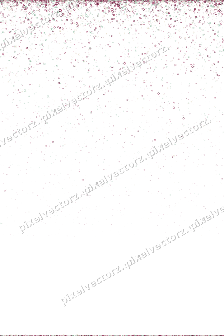 Nahtloser Glitzerregen aus Ringen auf transparentem Grund