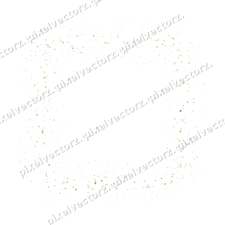 Nahtloser Glitzerrahmen in Limette und Gelb auf transparentem Grund