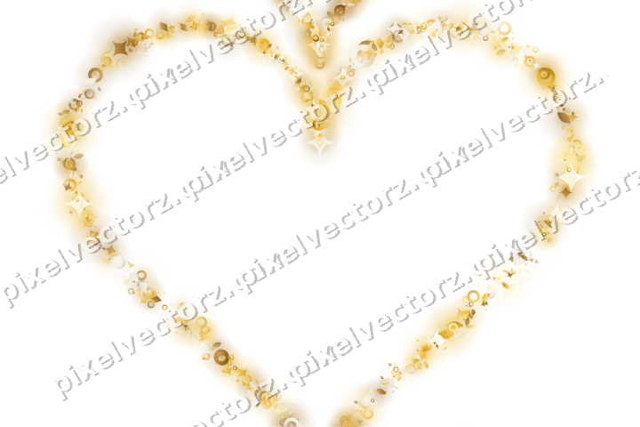Nahtloses Glitzerherz aus Funken und Tropfen auf transparentem Grund