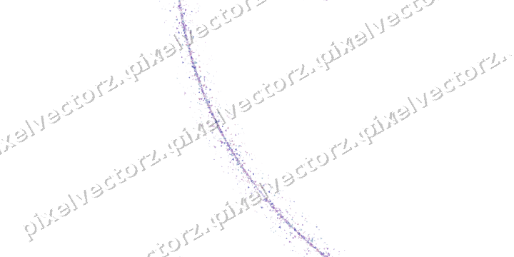 Nahtloser Glitzerbogen in Violett und Blau auf transparentem Grund