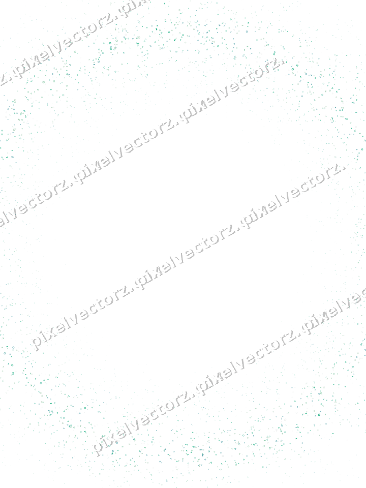 Nahtloser Glitzerkranz aus Ringen und Konfetti auf transparentem Grund
