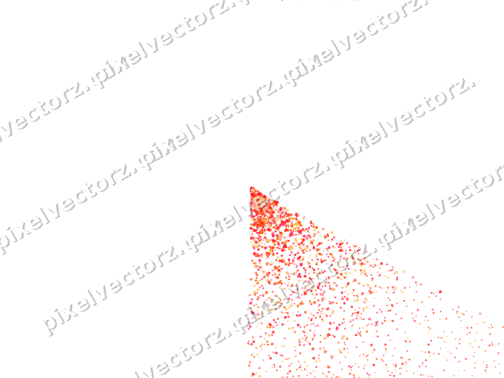 Nahtloser Glitzerfächer aus Sternen und Herzen auf transparentem Grund