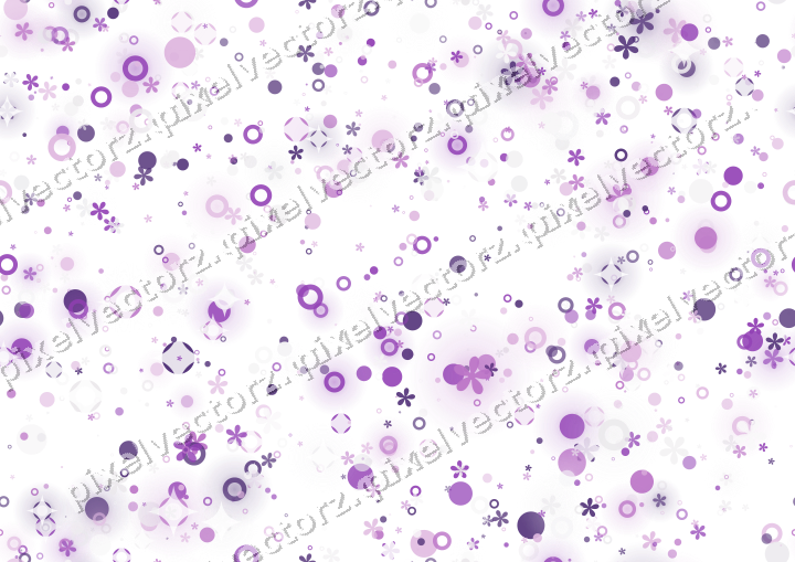 Nahtlose Glitzerstreuung in Violett auf transparentem Grund