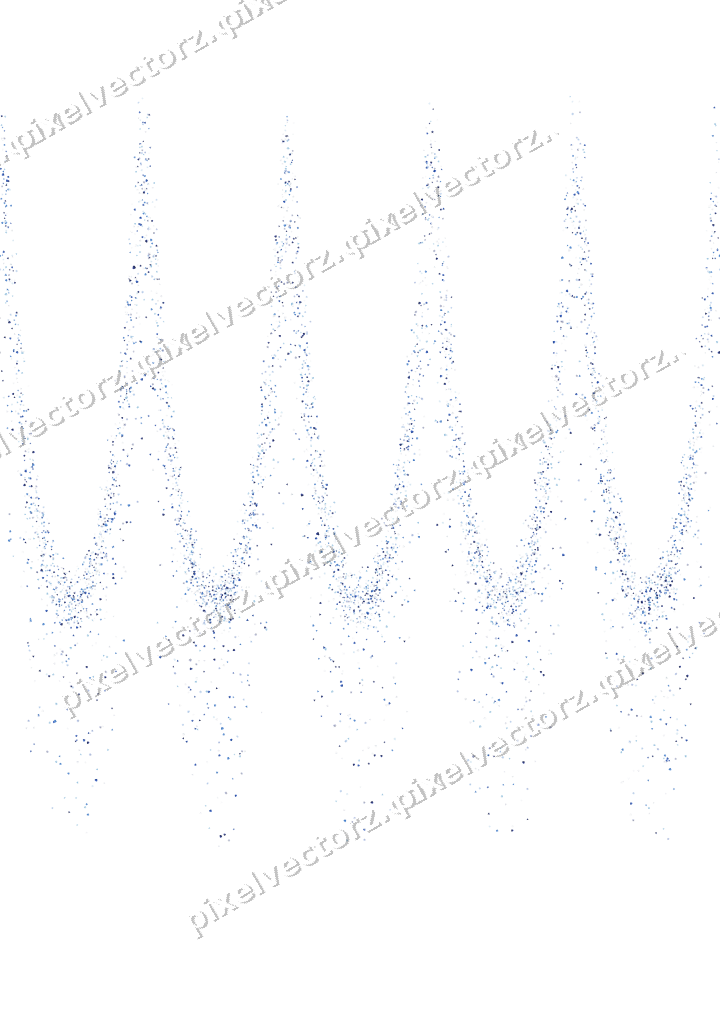 Nahtlose Glitzergirlande in Blau und Türkis auf transparentem Grund