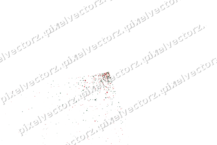 Nahtloser Glitzerfächer aus Punkten auf transparentem Grund