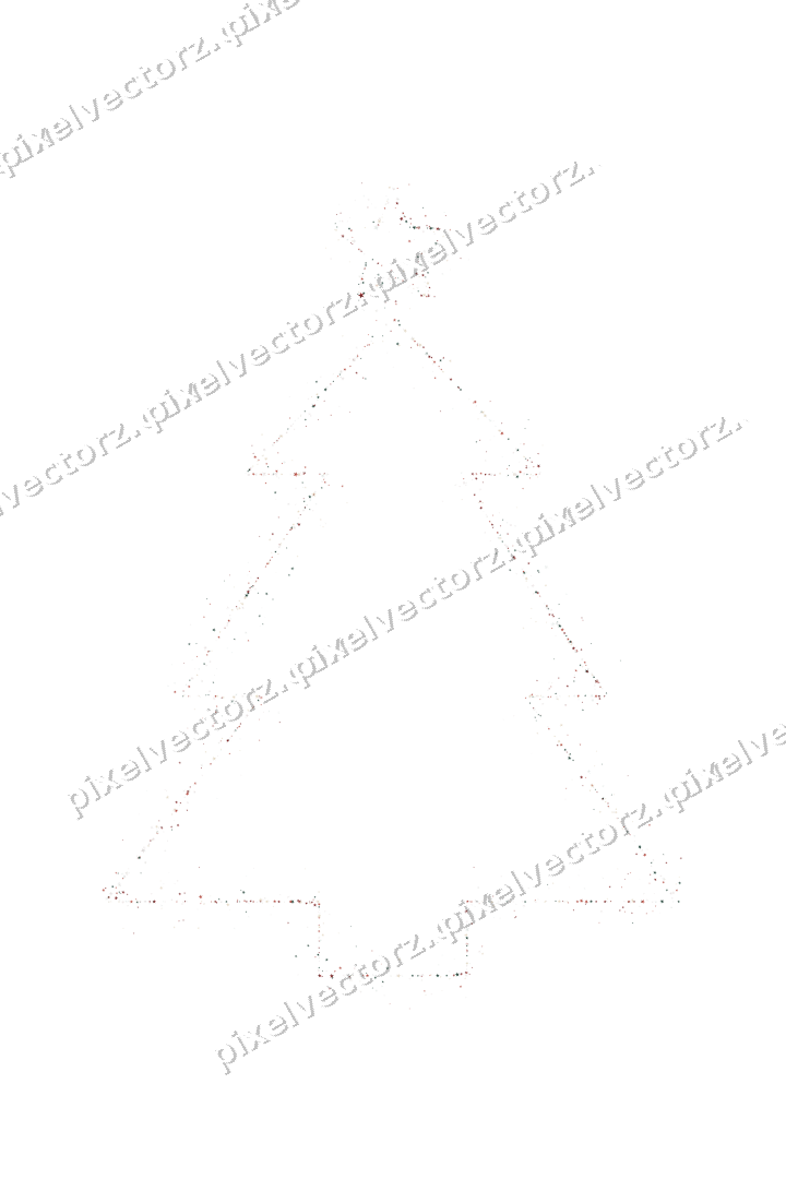 Nahtloser Glitzer-Weihnachtsbaum aus Sternen auf transparentem Grund