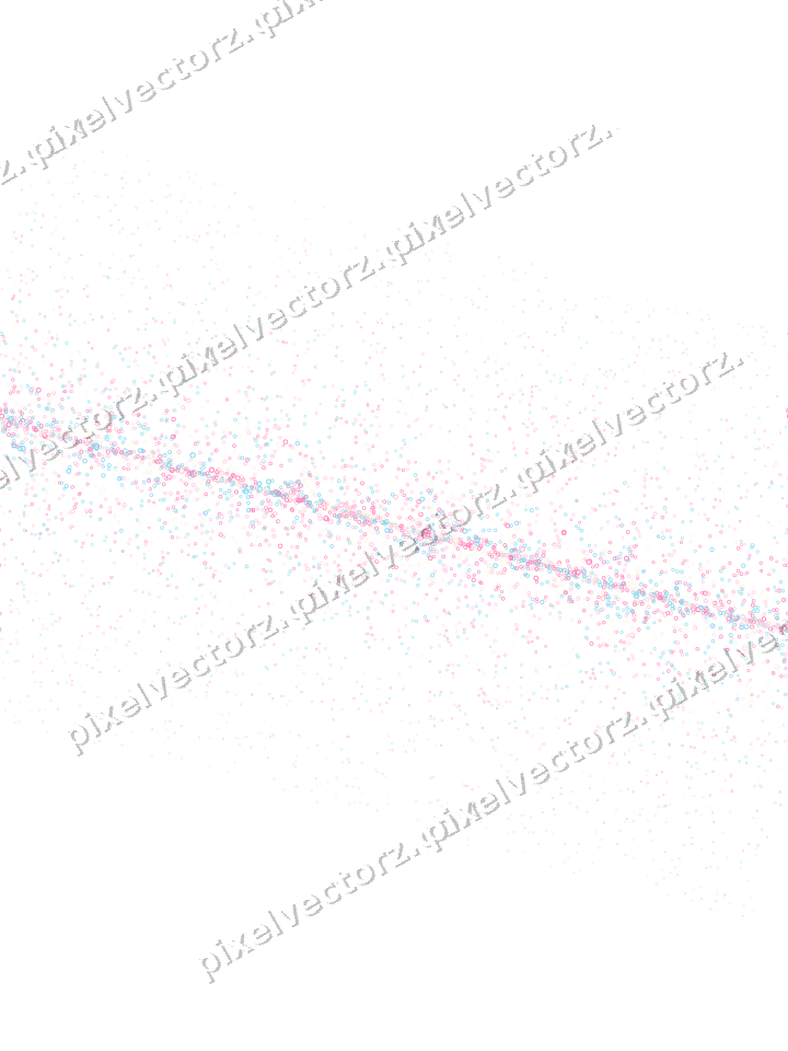 Nahtloses Glitzerband aus Ringen in Rosa auf transparentem Grund