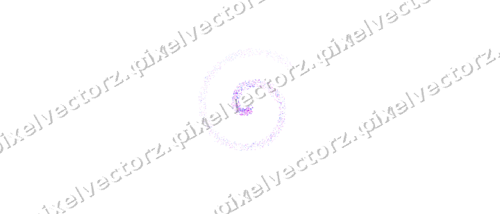 Nahtlose Glitzerspirale aus Sternen und Funken auf transparentem Grund