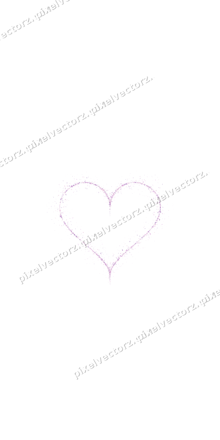 Nahtloses Glitzerherz in Magenta und Violett auf transparentem Grund