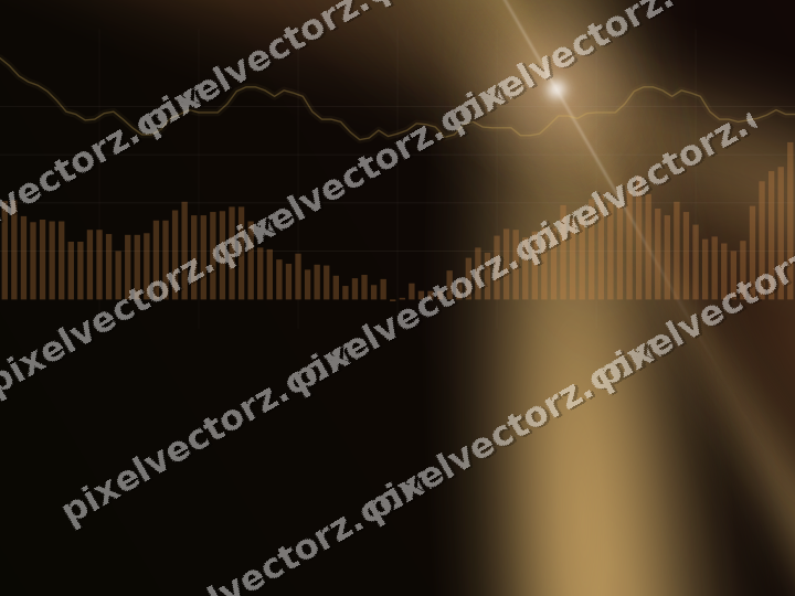 Leuchtender Neon Diagramm Hintergrund in Orange und Bernstein