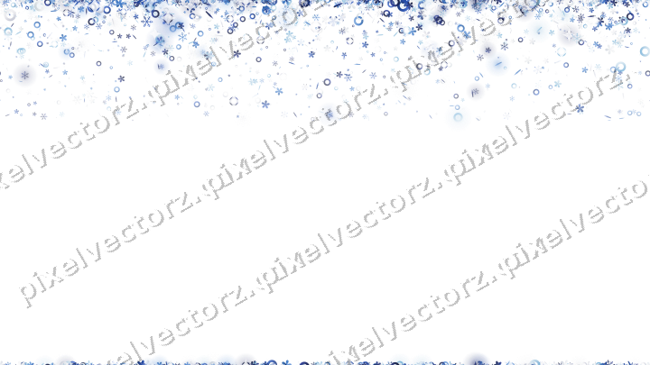 Nahtloser Glitzerregen in Blau und Türkis auf transparentem Grund