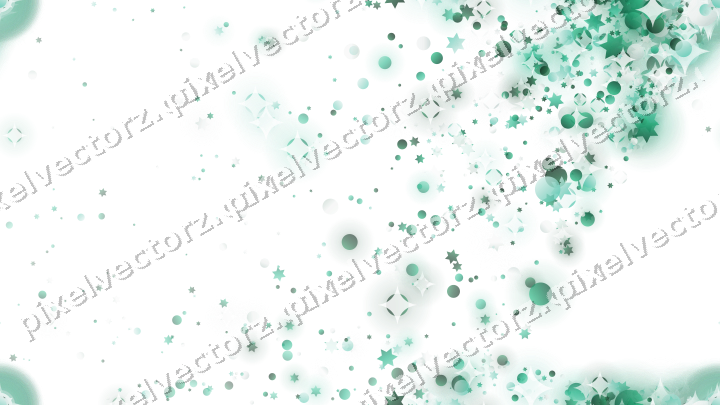 Nahtloser Glitzerfächer auf transparentem Grund