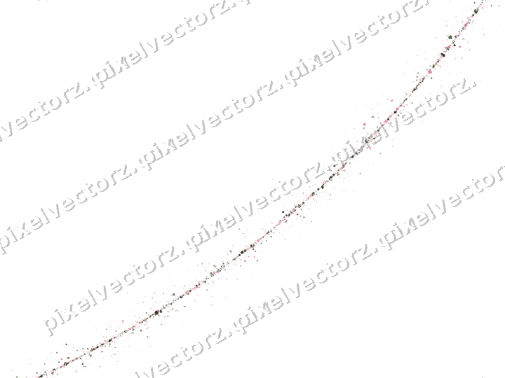 Nahtloser Glitzerbogen aus Herzen und Blüten auf transparentem Grund