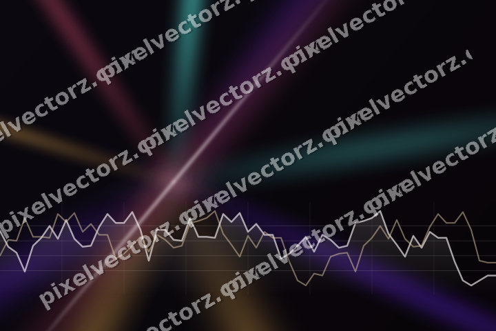 Leuchtender Neon Diagramm Hintergrund in Rosa und Bernstein