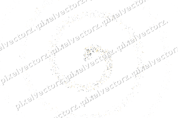 Nahtlose Glitzerspirale in Bernstein und Grau auf transparentem Grund