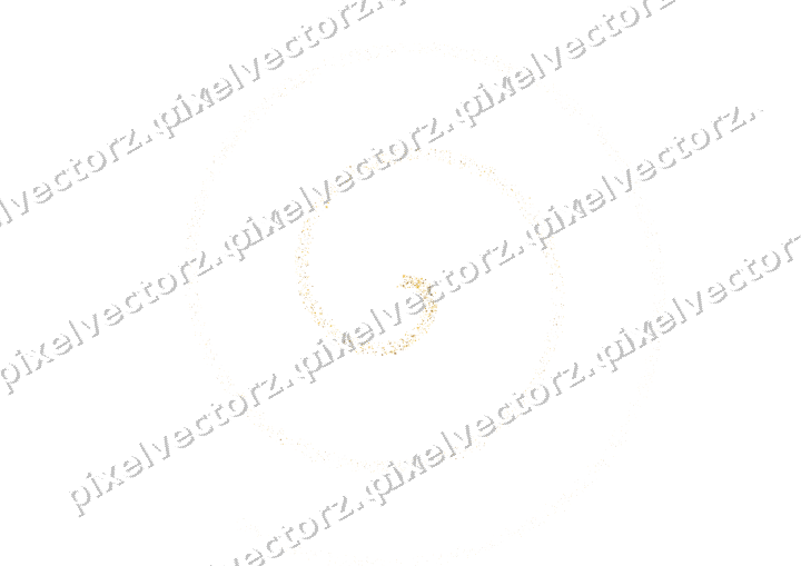 Nahtlose Glitzerspirale aus Funken und Blüten auf transparentem Grund