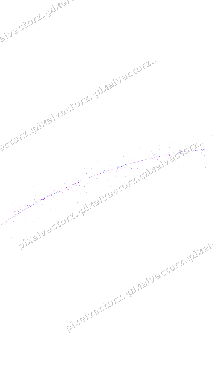 Nahtloser Glitzerbogen aus Punkten in Violett auf transparentem Grund
