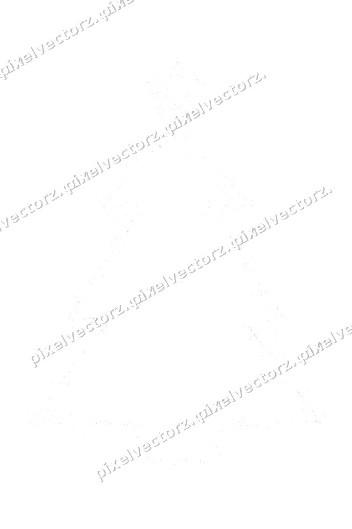 Nahtloser Glitzer-Weihnachtsbaum in Blassrosa auf transparentem Grund