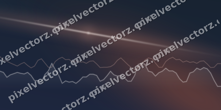 Leuchtender Neon Diagramm Hintergrund in Orange und Türkis