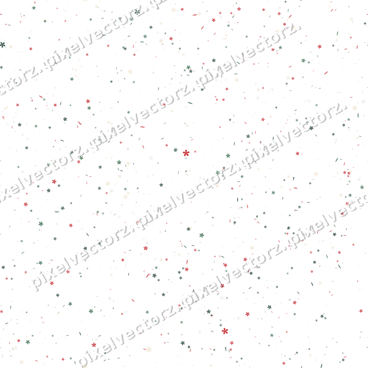 Nahtlose Glitzerstreuung in Dunkelgrün und Rot auf transparentem Grund