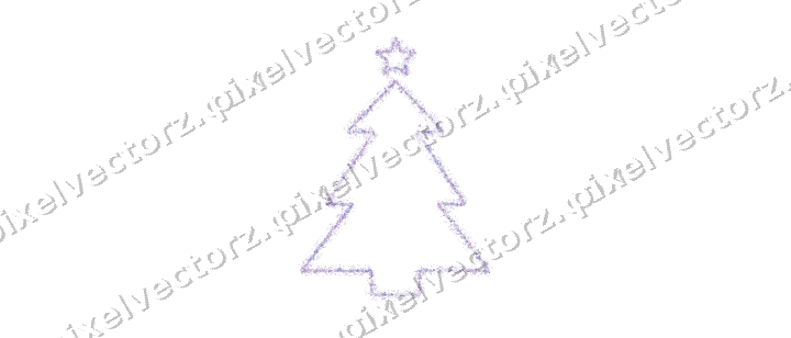Nahtloser Glitzer-Weihnachtsbaum in Violett auf transparentem Grund