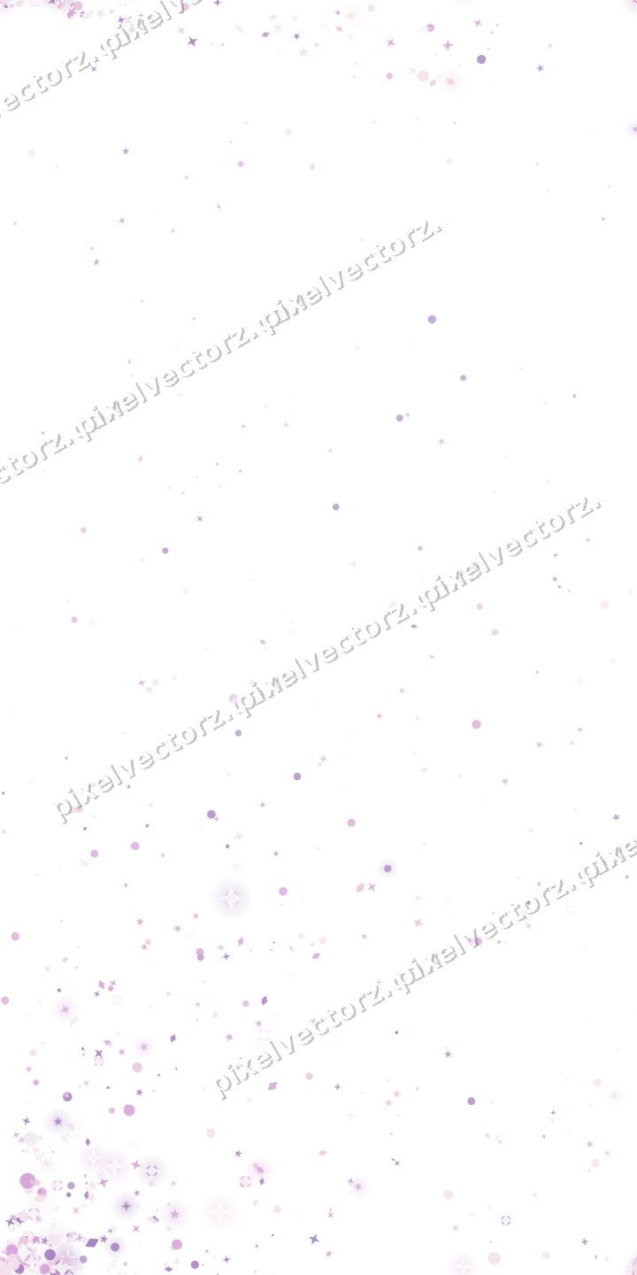 Nahtloser Glitzerfächer in Magenta und Violett auf transparentem Grund