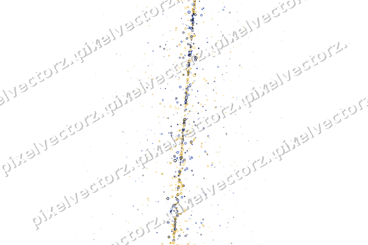 Nahtloses Glitzerband aus Sternen und Ringen auf transparentem Grund